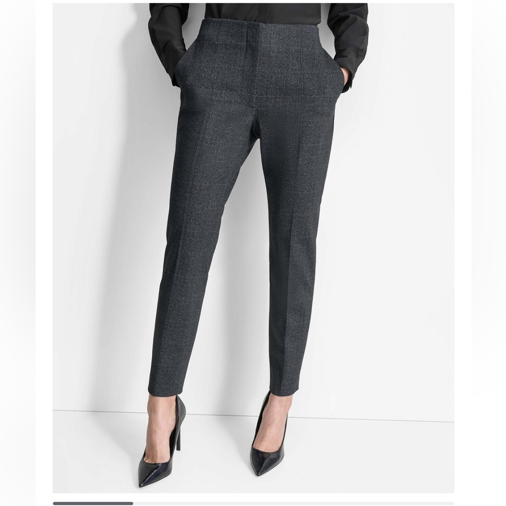 DKNY Women’s High-Rise Slim-Leg Ankle Trousers Size 8